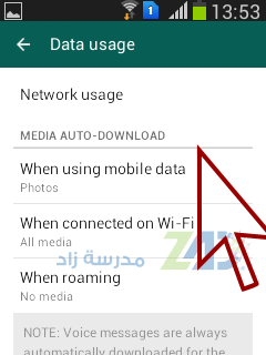 التنزيل التلقائي للوسائط في واتساب طرق تقليل استهلاك البيانات