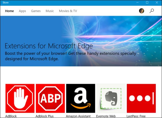 Extensions in Microsoft Edge 2