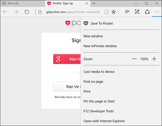 Extensions in Microsoft Edge 6