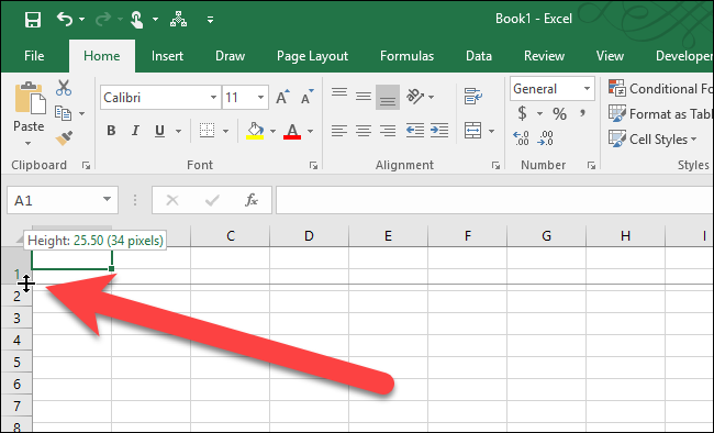 excel_adjust-one-row