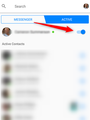 كيفية إلغاء الظهور كمتصل في تطبيق Facebook Messenger تطبيق Zad School