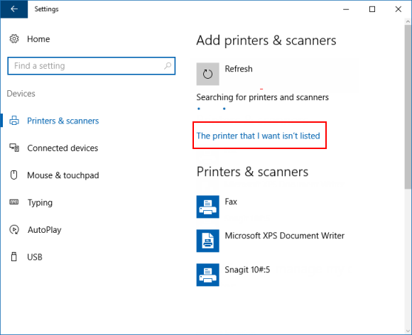 parallels client printer not listed