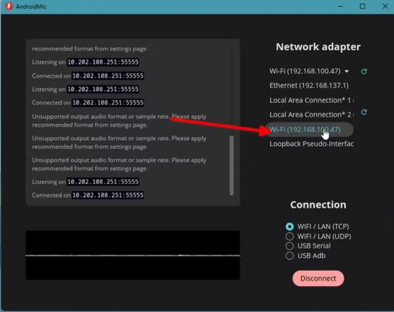 طريقة تحويل هاتف أندرويد إلى ميكروفون لاسلكي لجهاز الكمبيوتر
